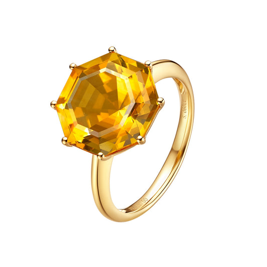 Victoriana Large Octagon Cut Solitaire Ring