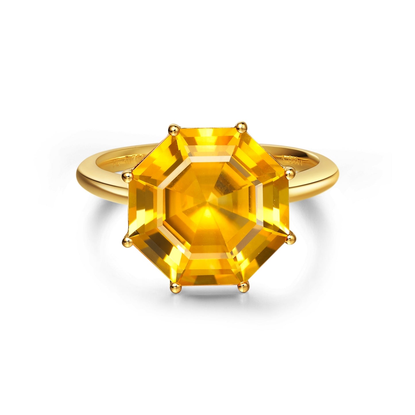 Victoriana Large Octagon Cut Solitaire Ring