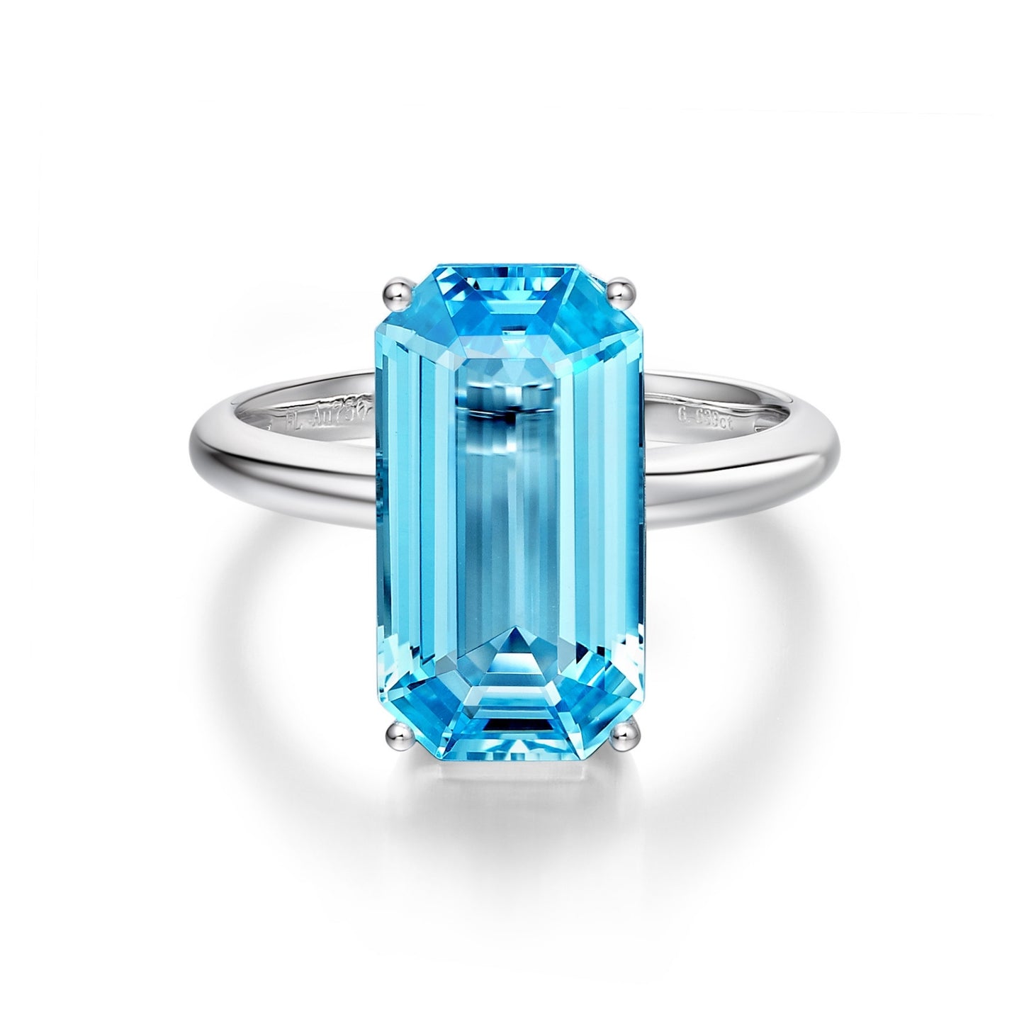 Victoriana Emerald Cut Solitaire Ring