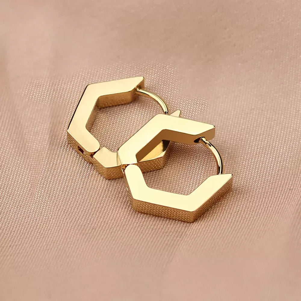 Lexi Mini Hex Earrings