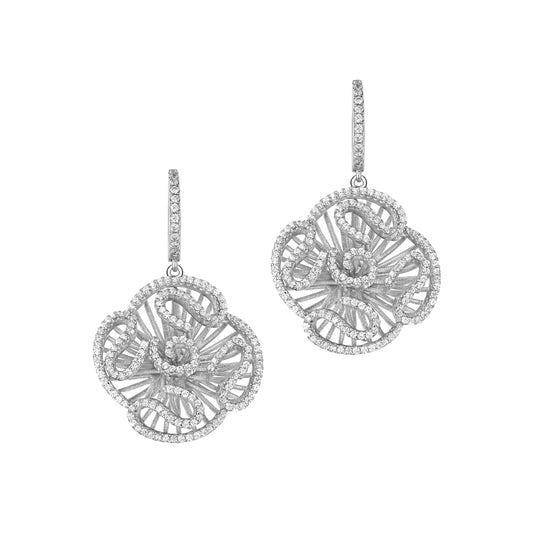 Cascade Stud Drop Earrings