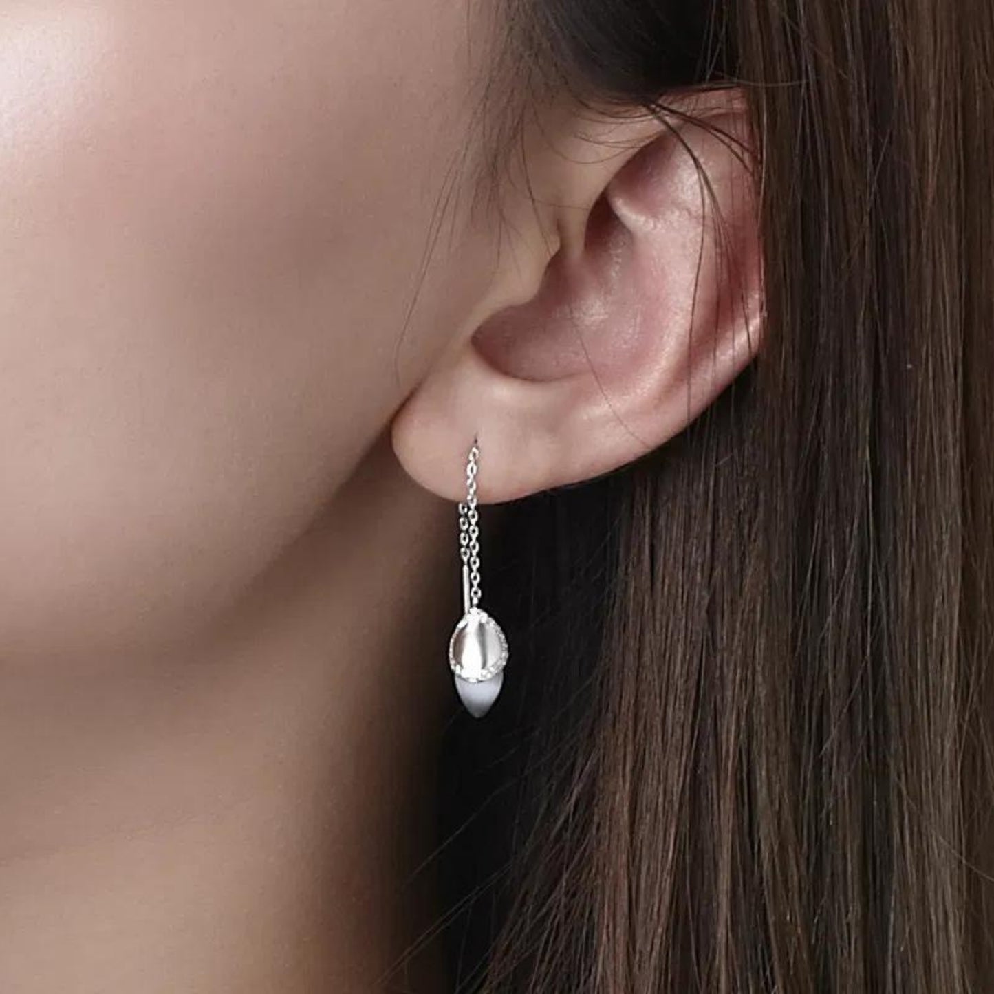 Magnolia Threader Earrings