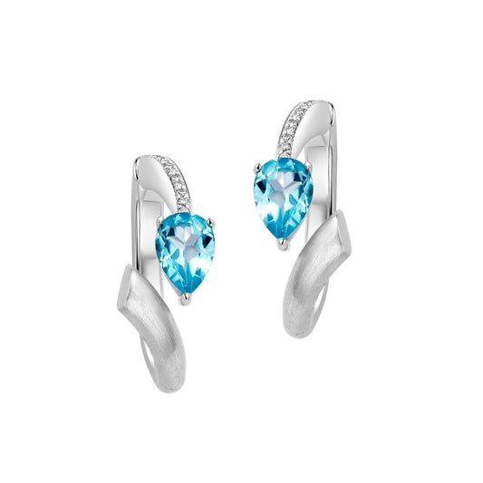 Shooting Star Hoop Earrings