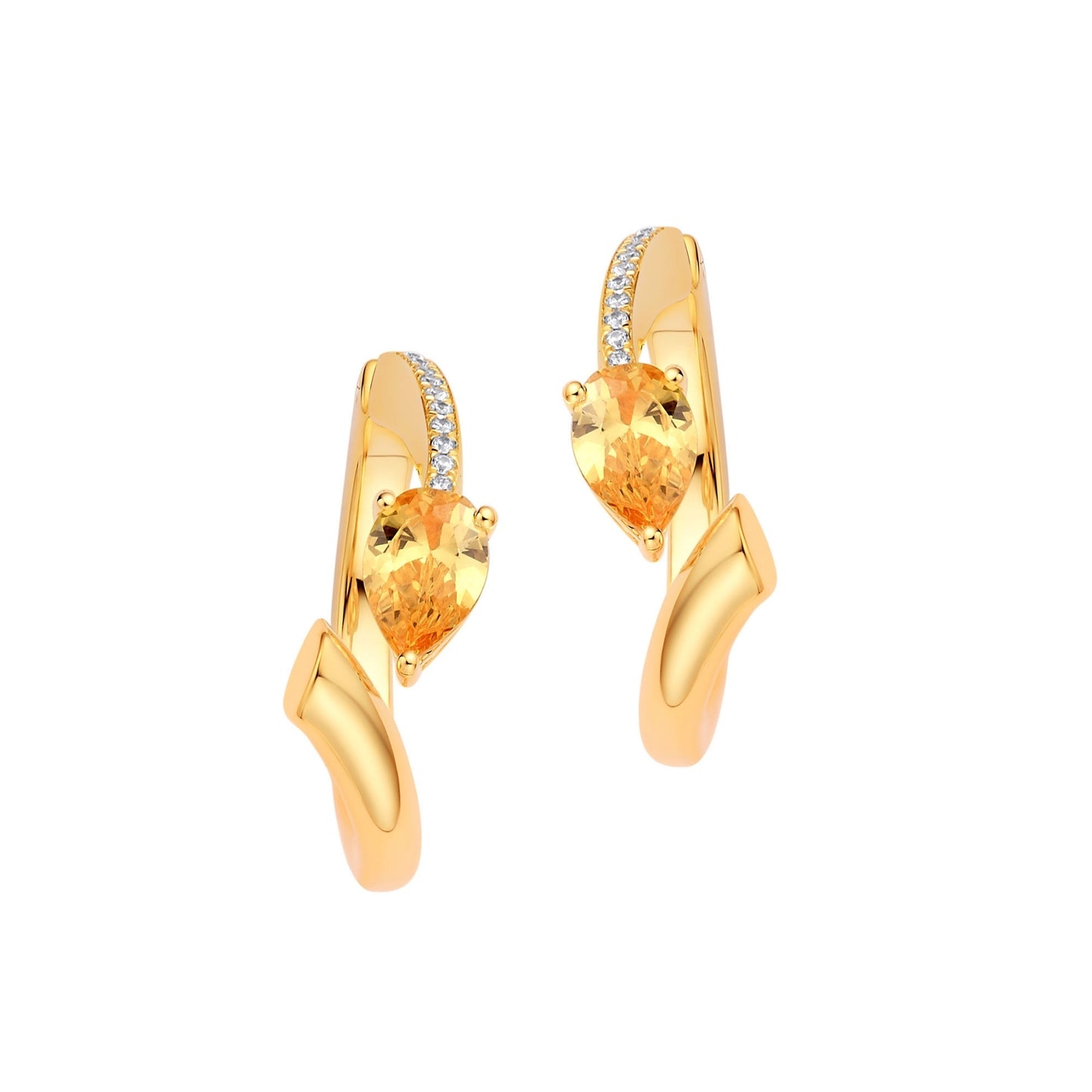 Shooting Star Hoop Earrings