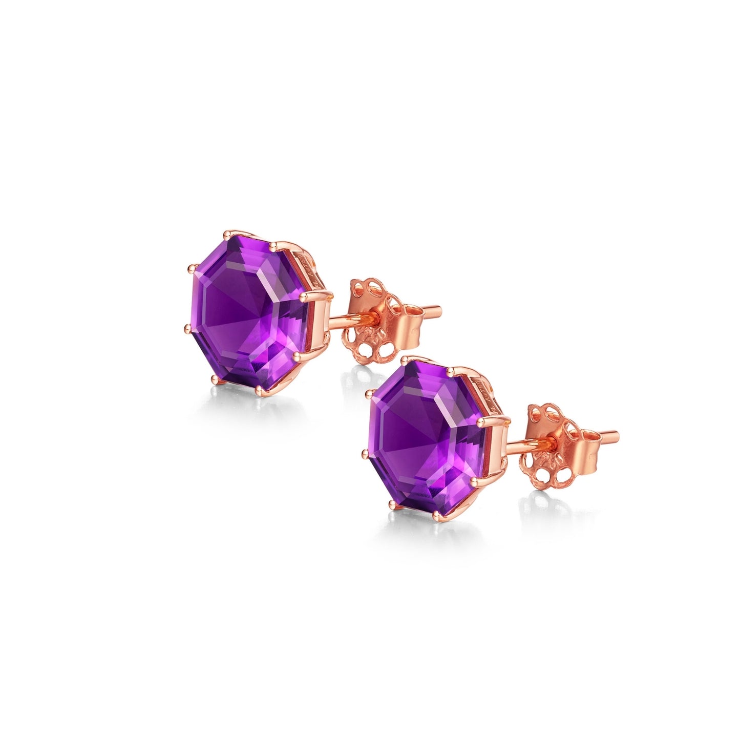 Victoriana Small Octagon Stud Earrings