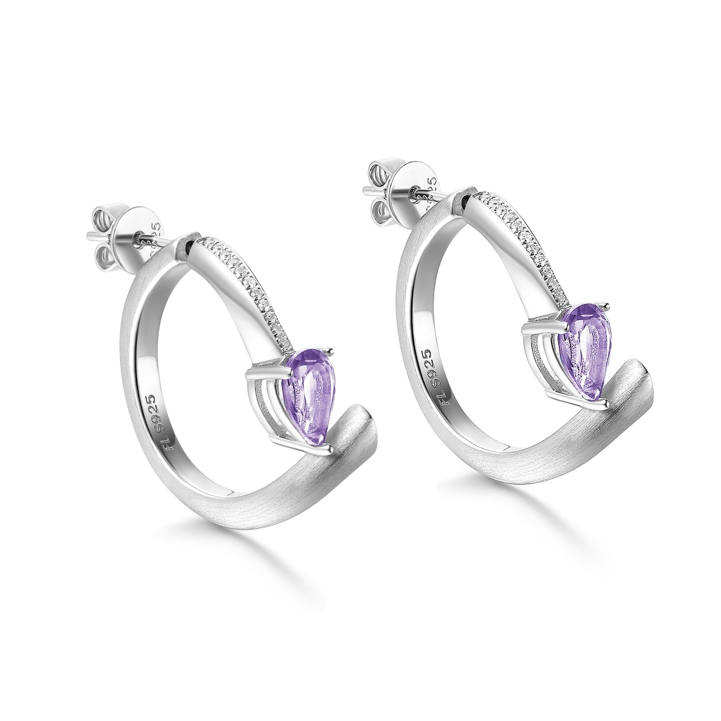 Shooting Star Hoop Earrings