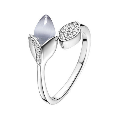 Magnolia Ring with Leaf