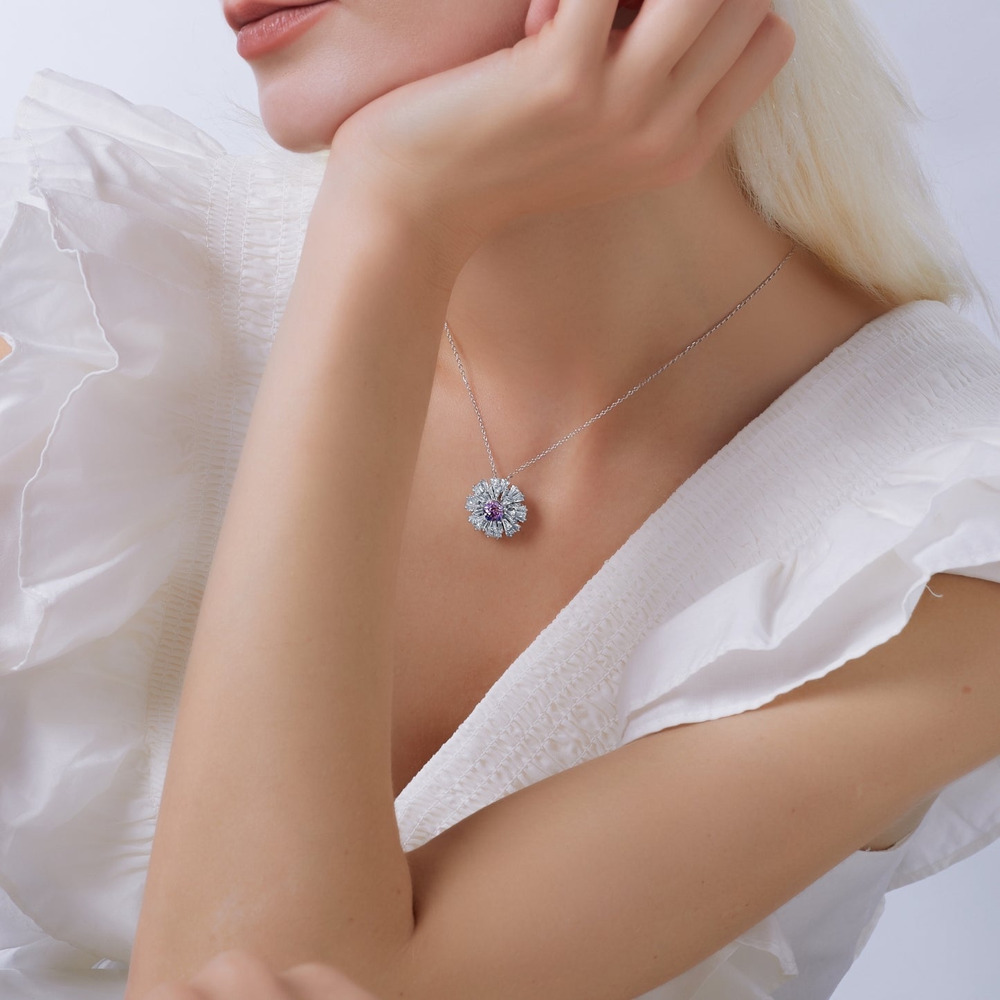 Carpe Diem Large Flower Burst Pendant