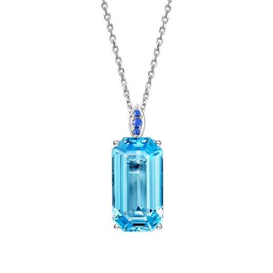 Victoriana Emerald Cut Pendant