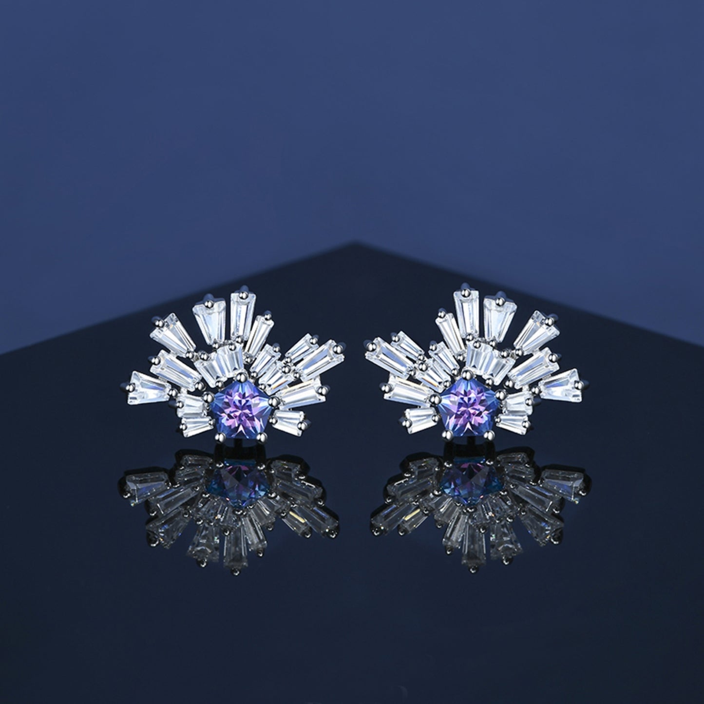 Carpe Diem Fountain Stud Earrings