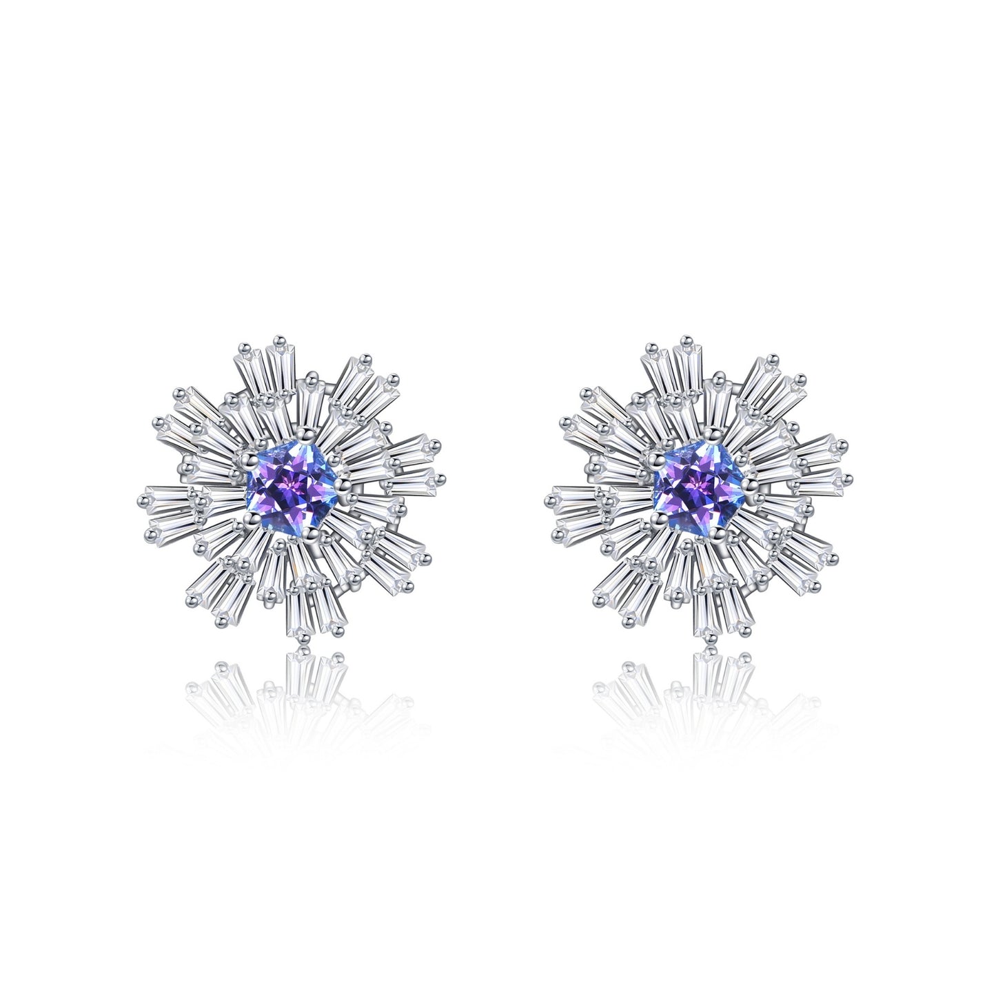Carpe Diem Flower Burst Stud Earrings