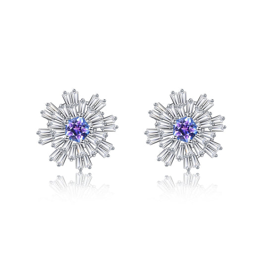Carpe Diem Flower Burst Stud Earrings