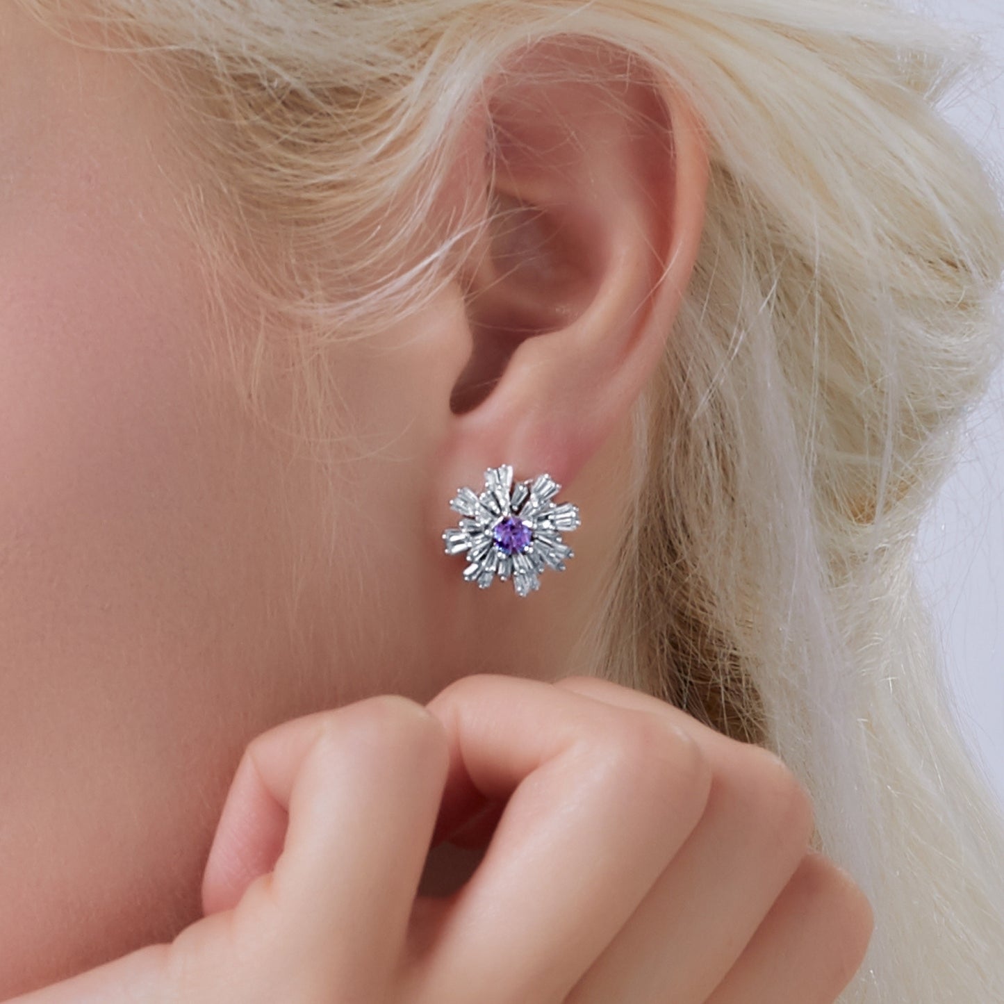 Carpe Diem Flower Burst Stud Earrings