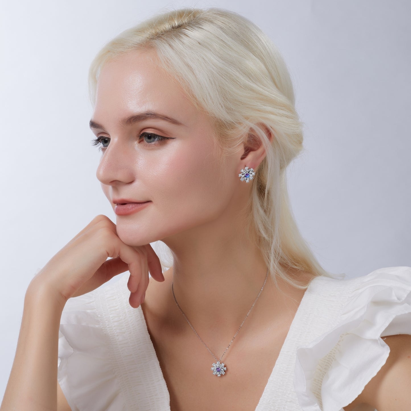 Carpe Diem Flower Burst Stud Earrings