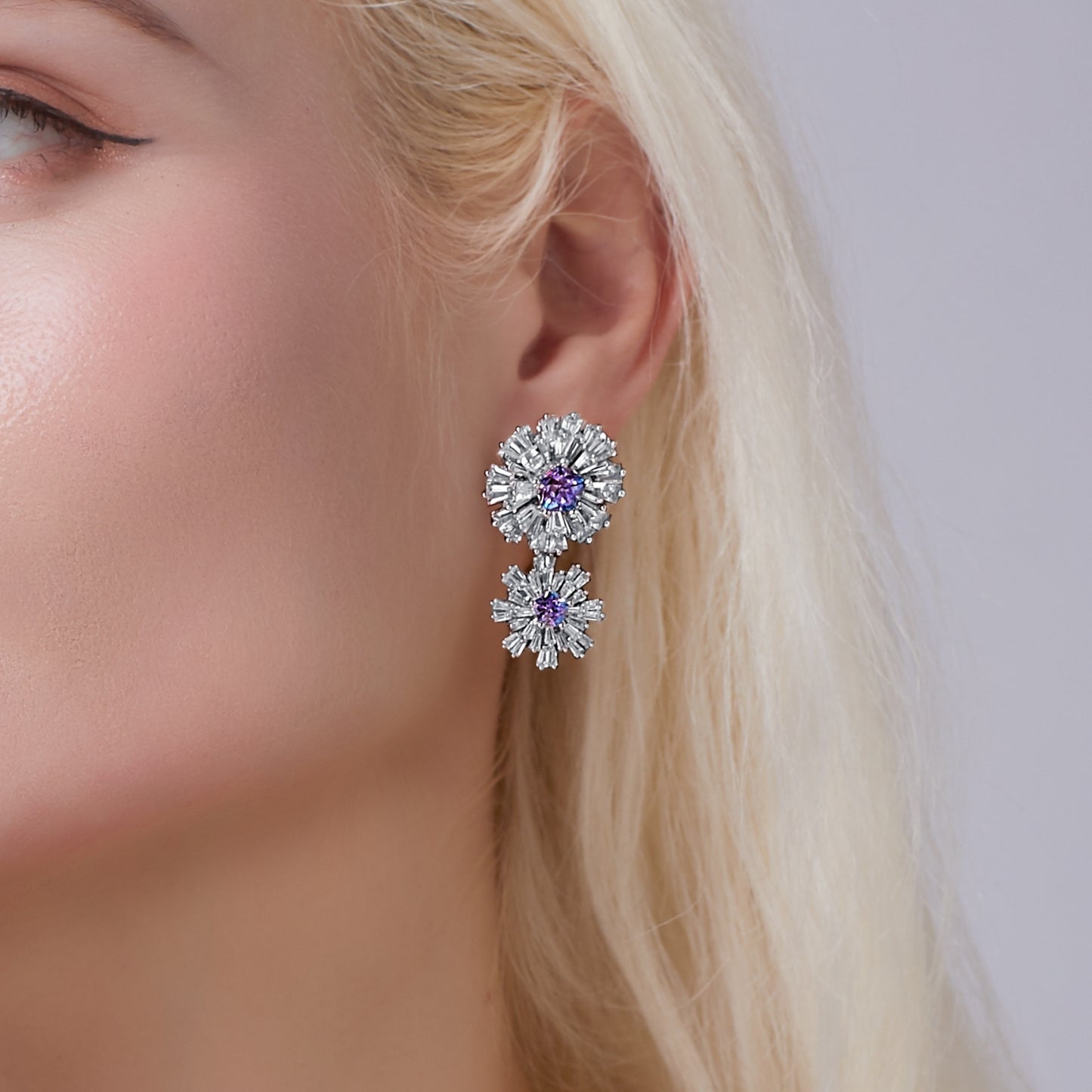 Carpe Diem Flower Burst Drop Earrings