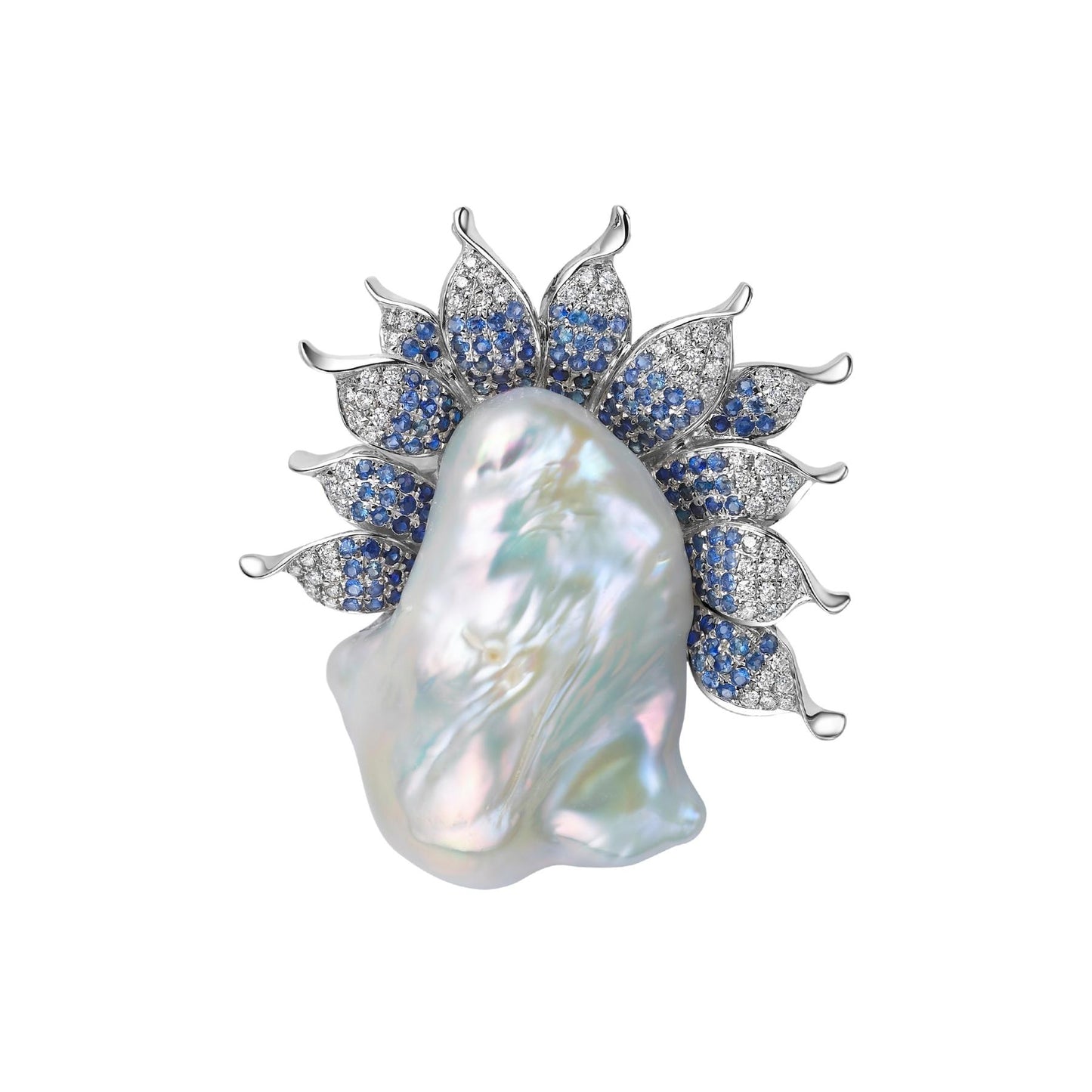 Imperial Wave Brooch Pendant