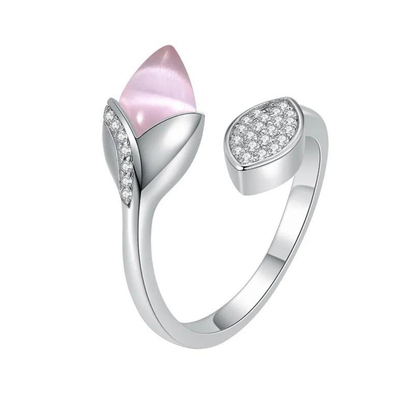 Magnolia Ring with Leaf