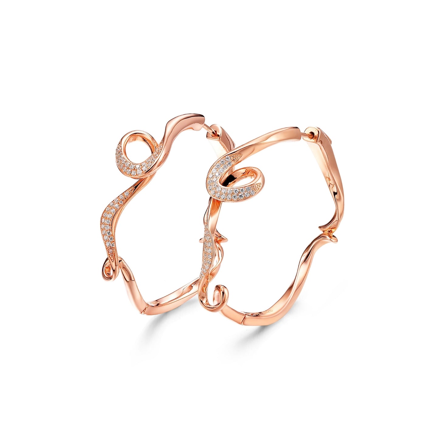 Serenity Small Hoop Earrings with Cubic Zirconia