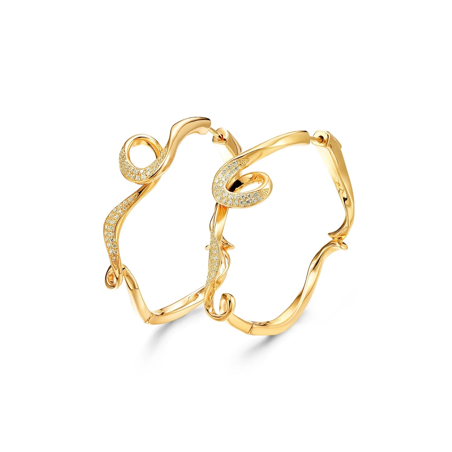 Serenity Small Hoop Earrings with Cubic Zirconia