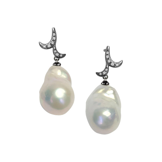 Whispering Baroque Pearl Earrings