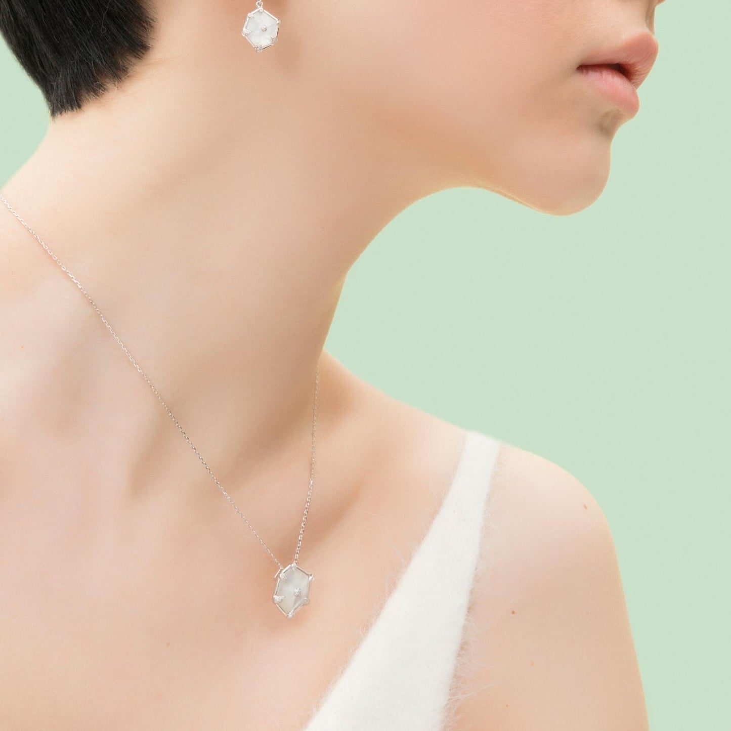 Nova Small Hexagon Pendant