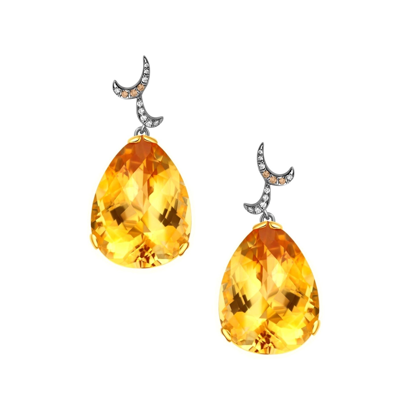 Whispering Large Pear Stone Earrings