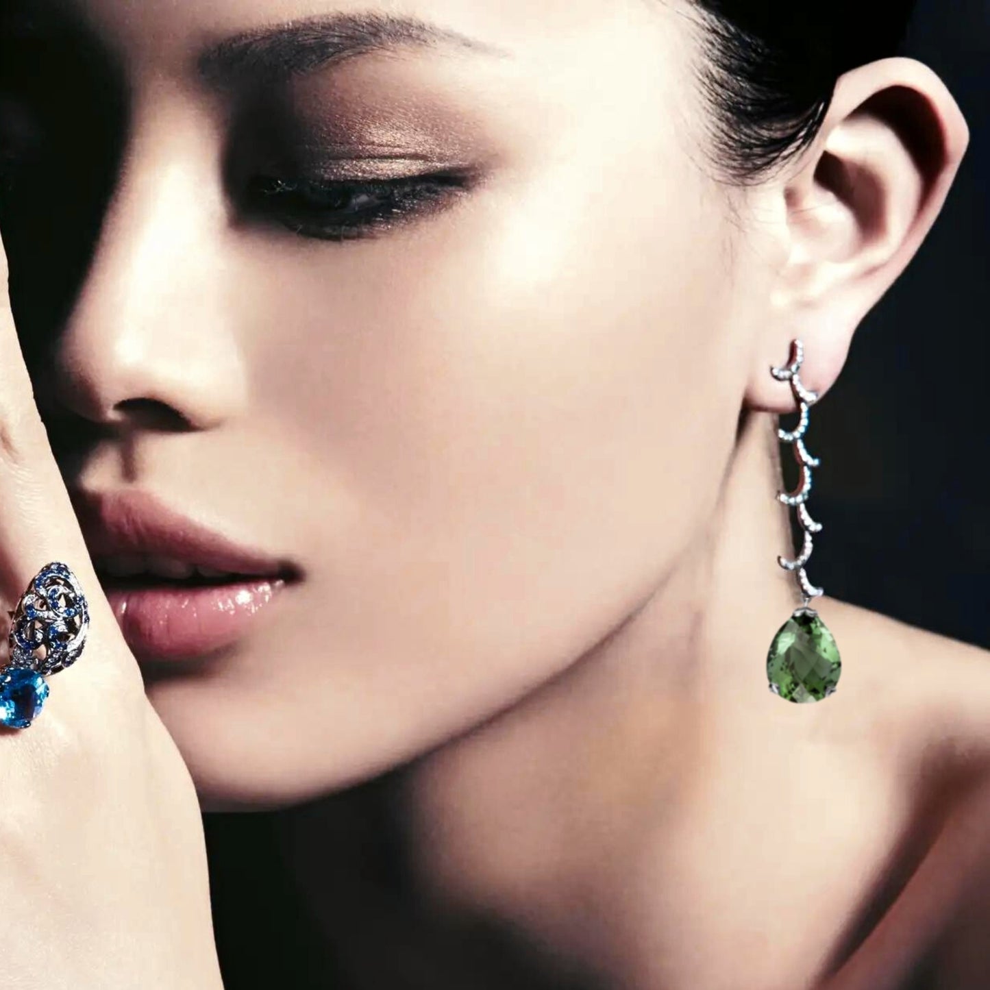 Whispering Long Drop Earrings