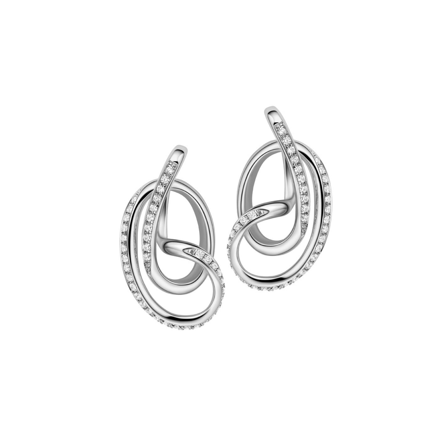 Serenity Stud Earrings with Cubic Zirconia