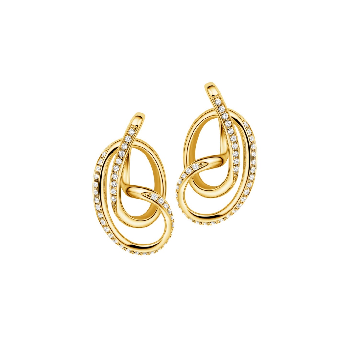 Serenity Stud Earrings with Cubic Zirconia