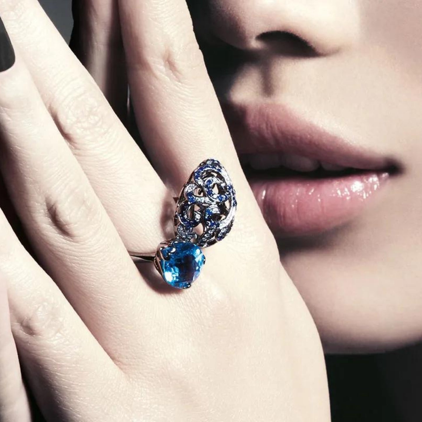 Whispering Large Double Ring