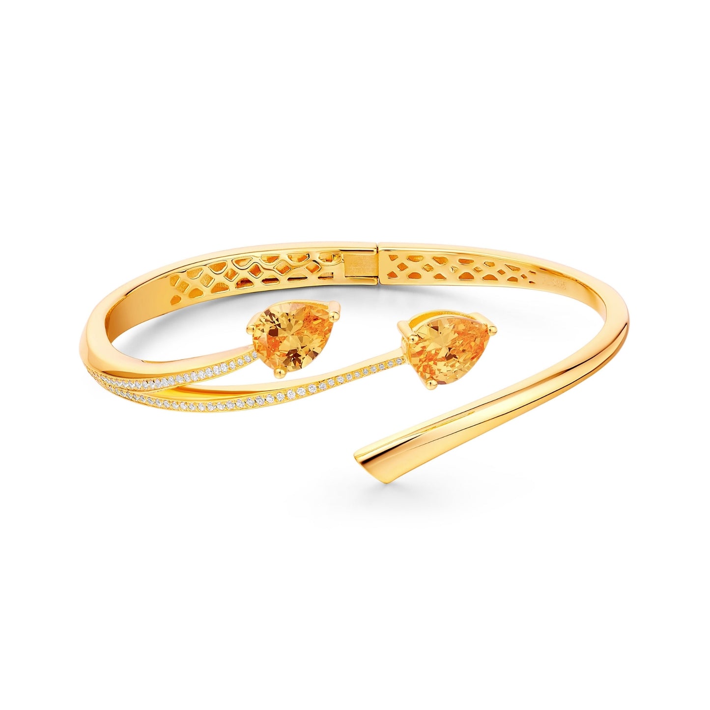 Shooting Star Two Stone Bangle