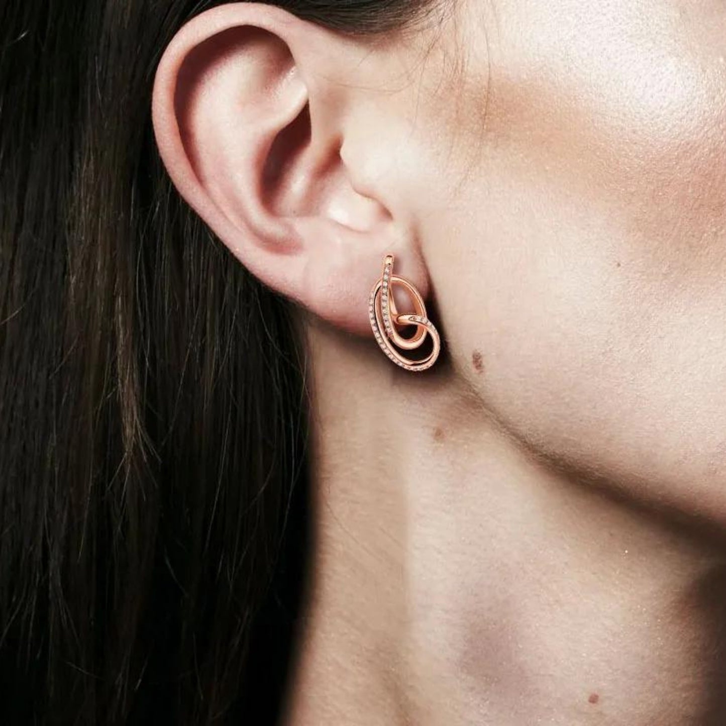 Serenity Stud Earrings with Cubic Zirconia