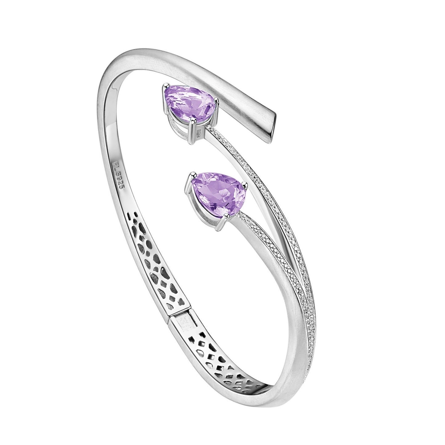 Shooting Star Two Stone Bangle