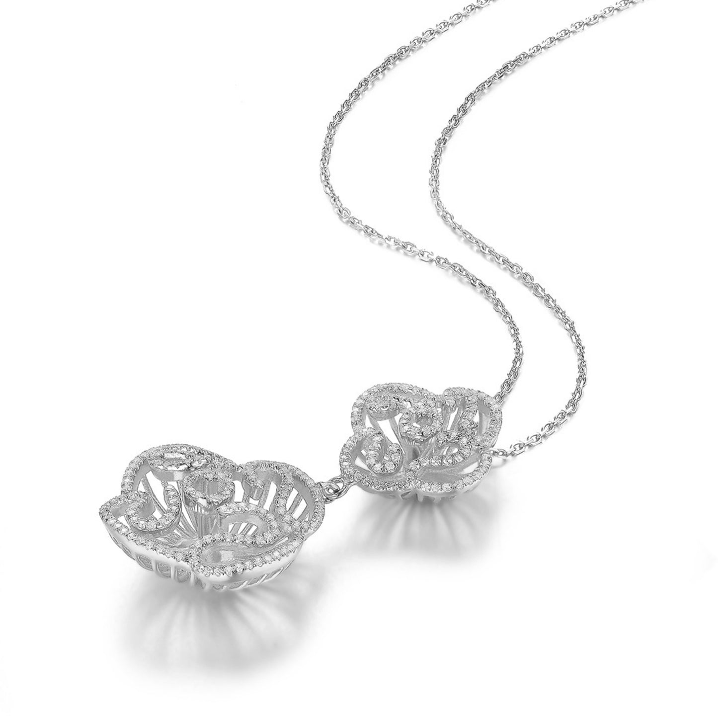 Cascade Double Unit Drop Pendant