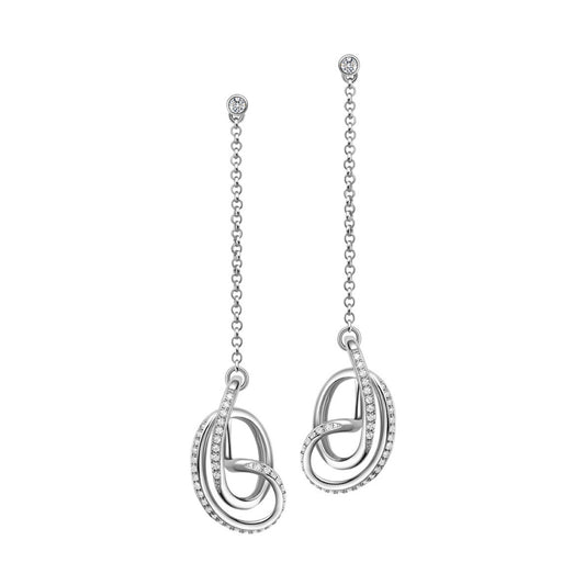 Serenity Drop Earrings with Cubic Zirconia