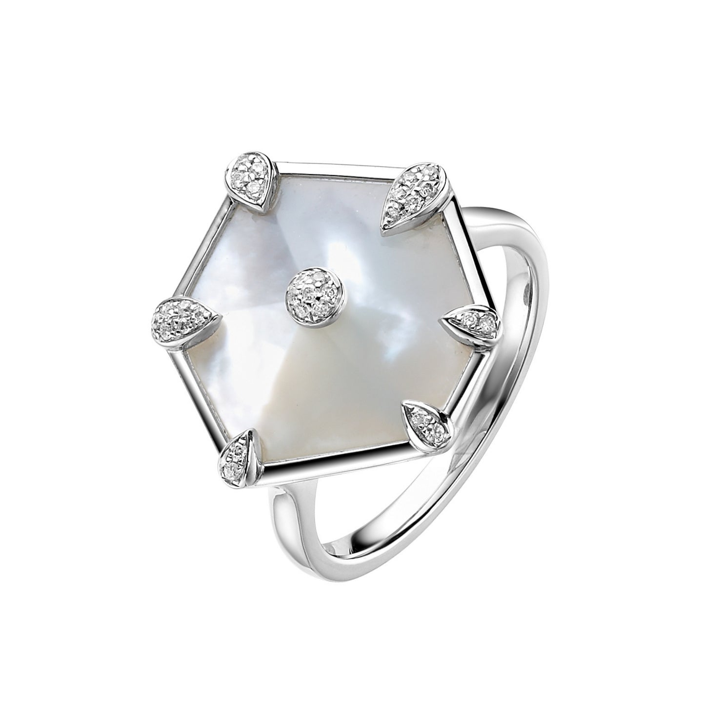 Nova Hexagon Cocktail Ring
