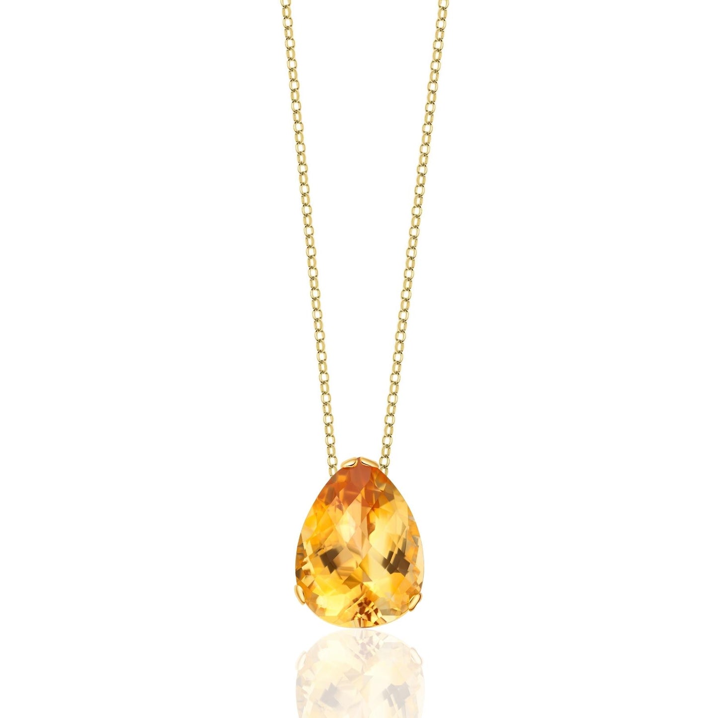 Whispering Large Pear Stone Pendant