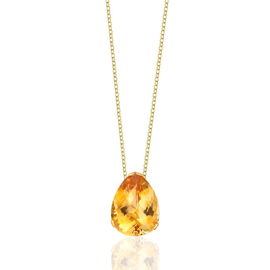 Whispering Large Pear Stone Pendant