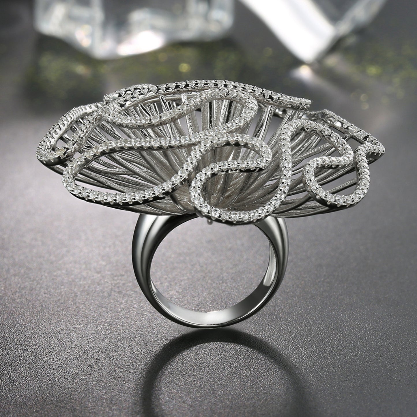 Cascade Cocktail Ring