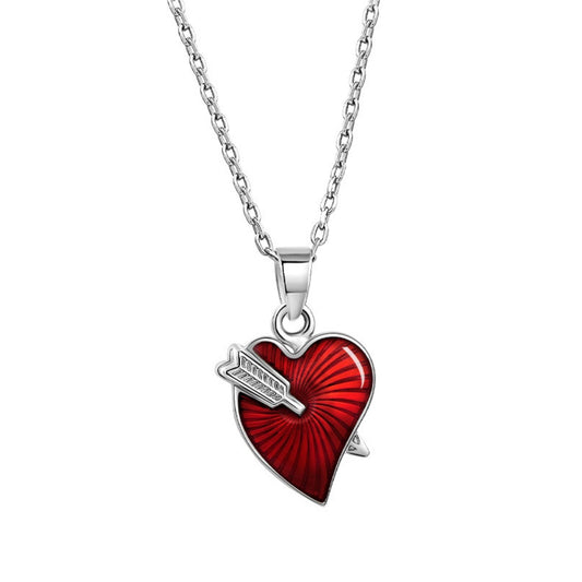 Love Heart Enamel Pendant
