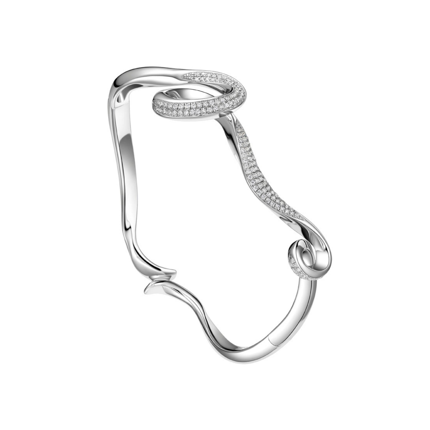 Serenity Bangle with Cubic Zirconia