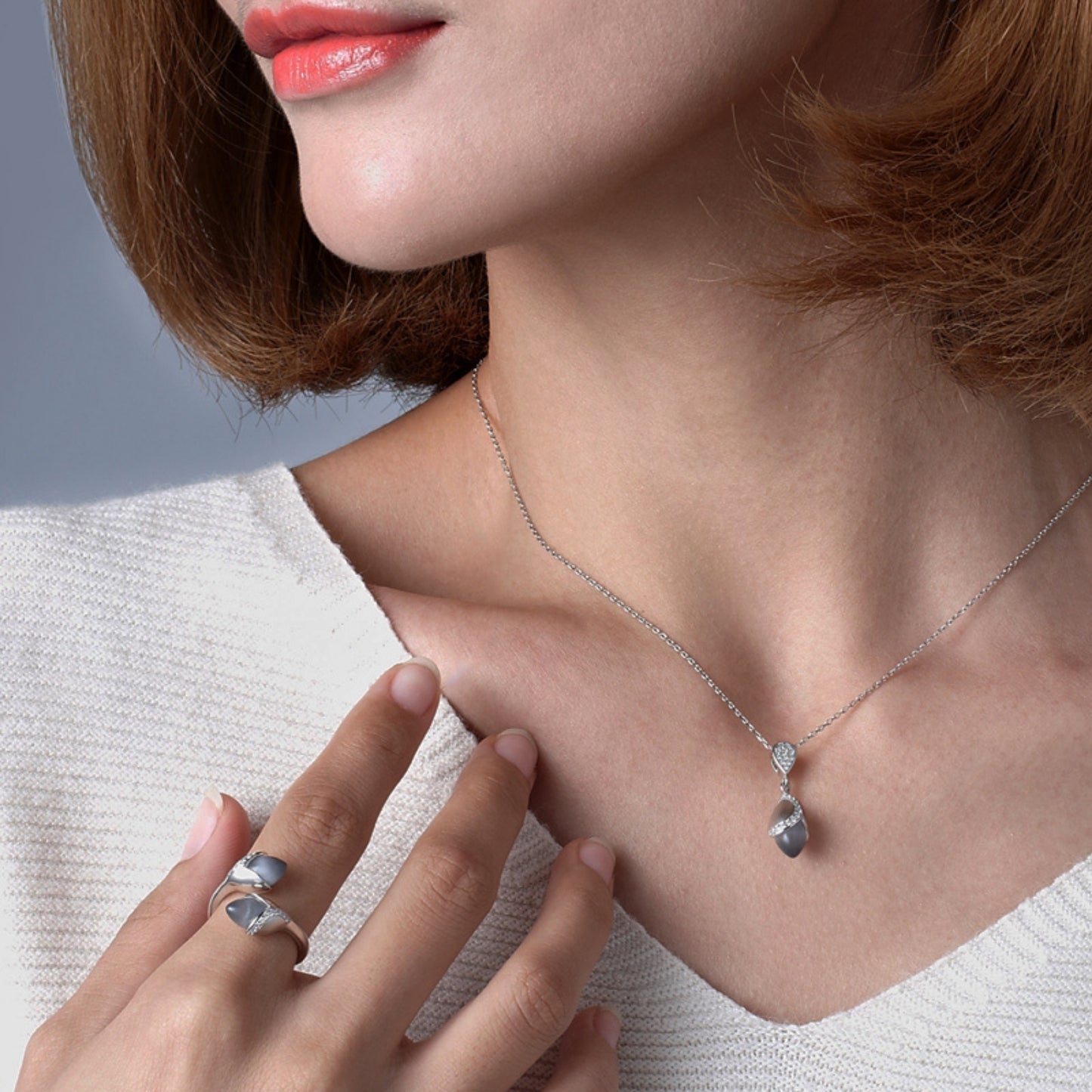 Magnolia Double Stone Ring