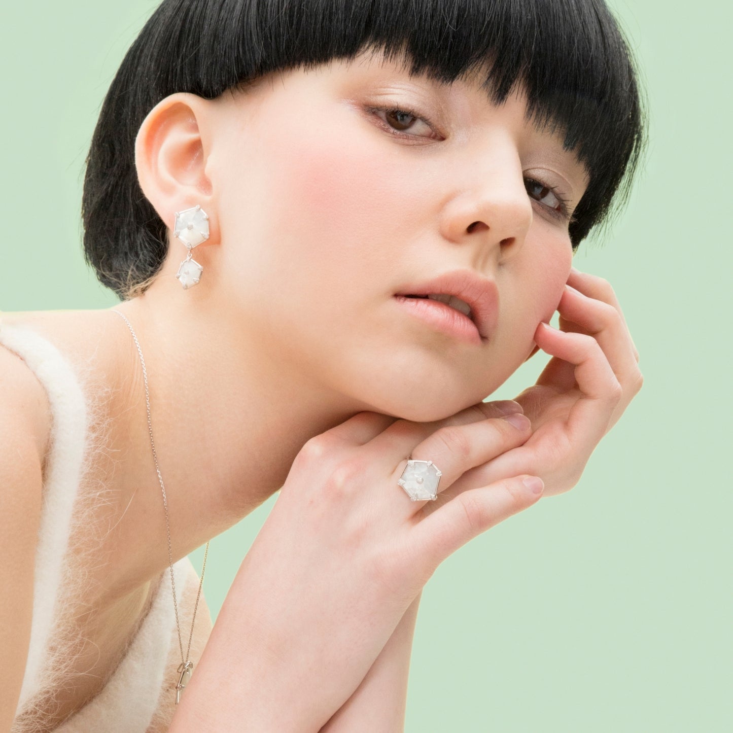 Nova Hexagon Cocktail Ring