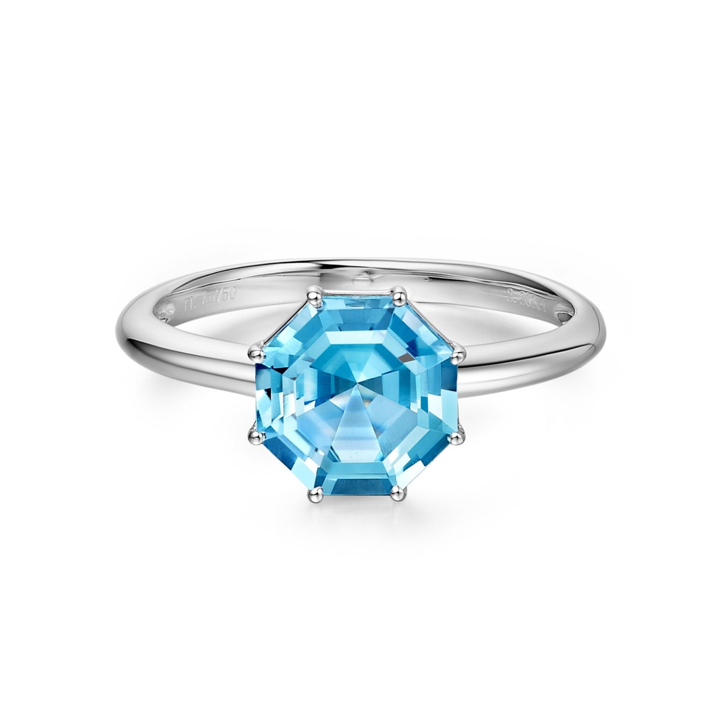 Victoriana Small Octagon Cut Solitaire Ring