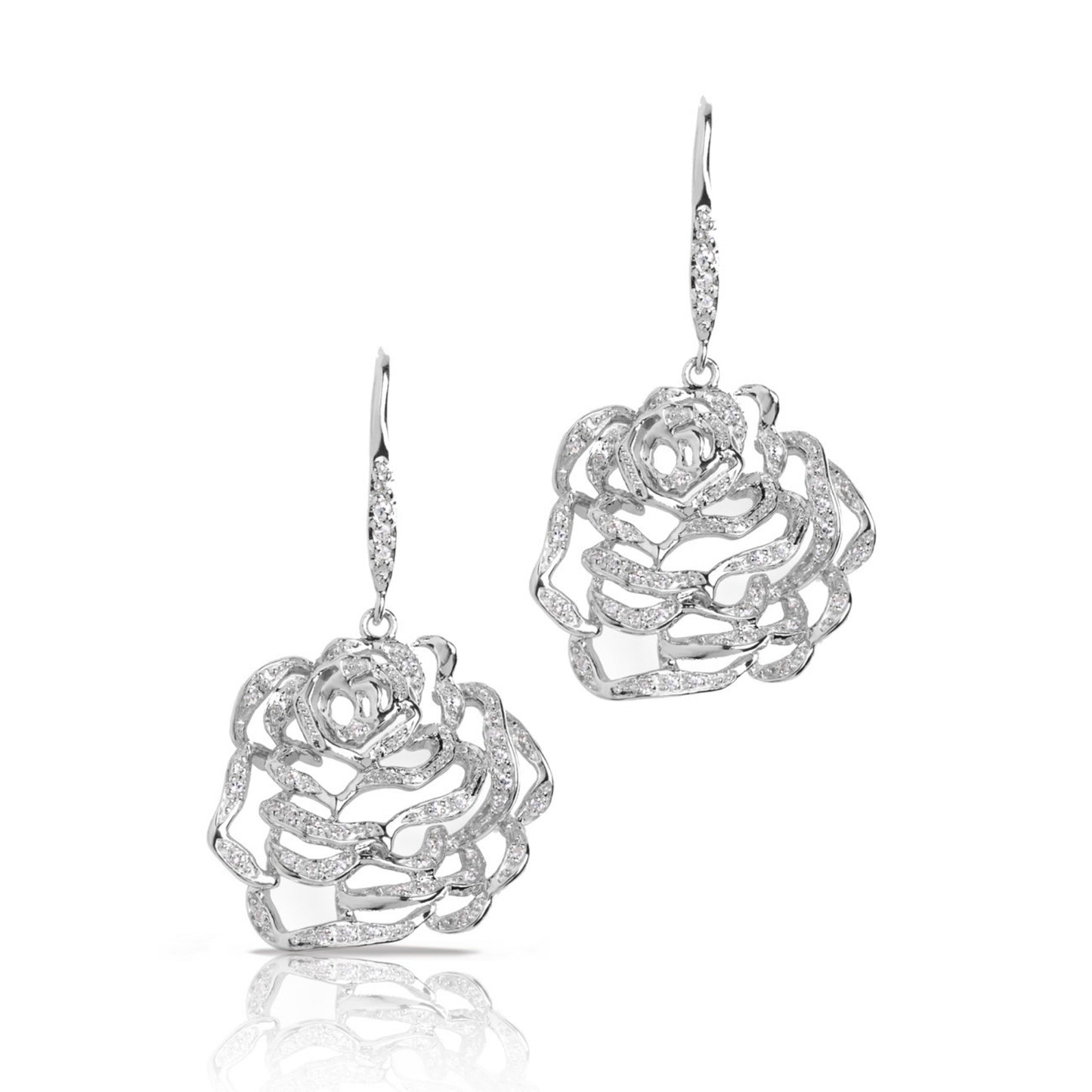 Rose Medium Drop Earrings