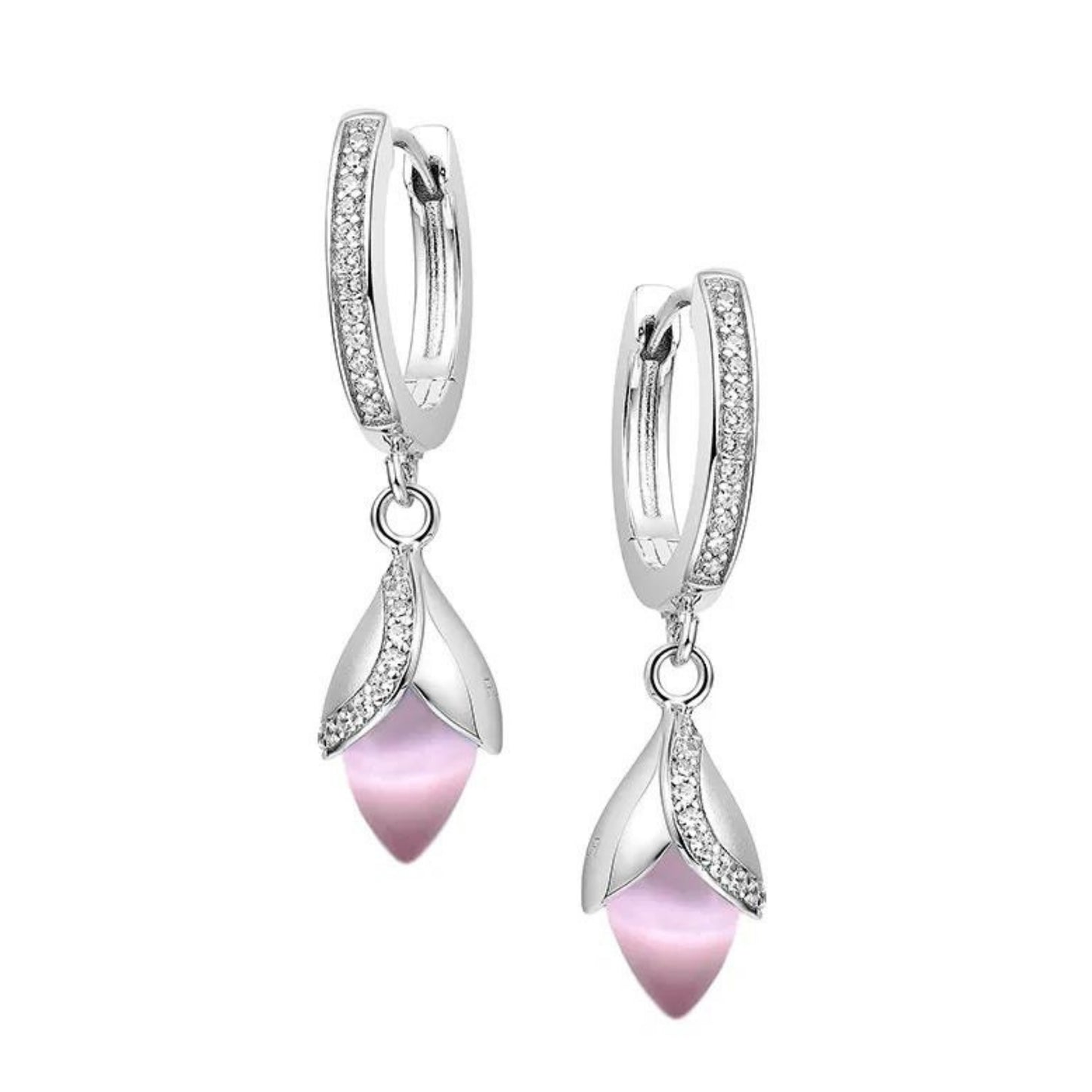 Magnolia Hoop Earrings