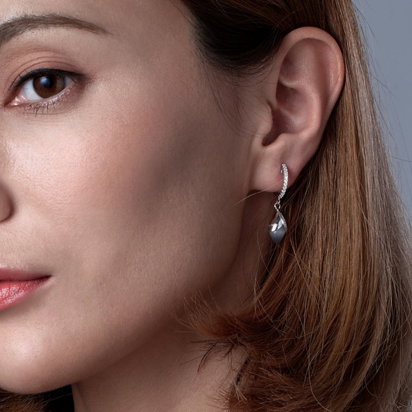 Magnolia Hoop Earrings