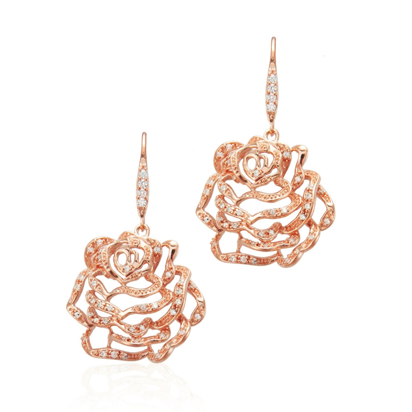 Rose Medium Drop Earrings