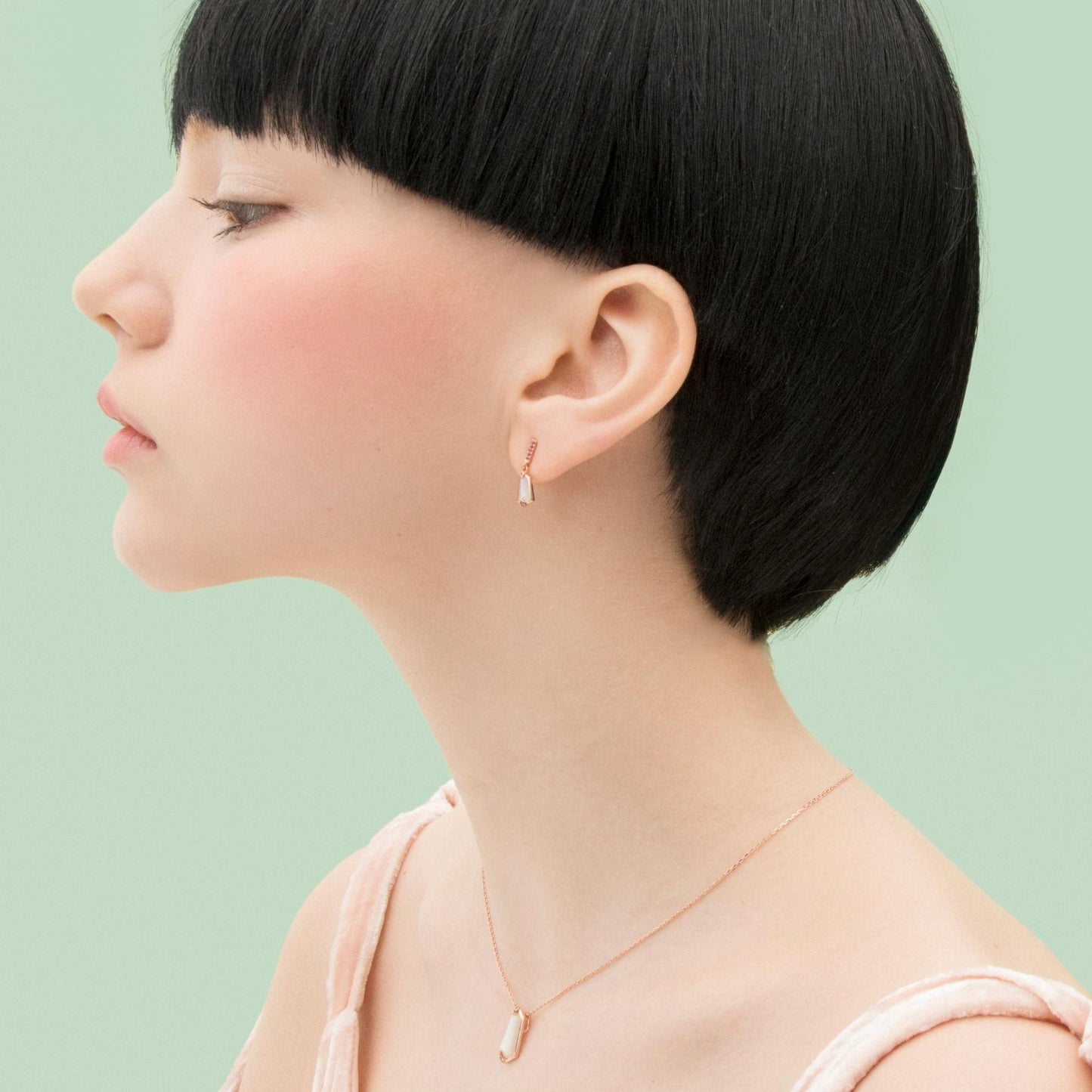 Nova Small Kite Stud Drop Earrings