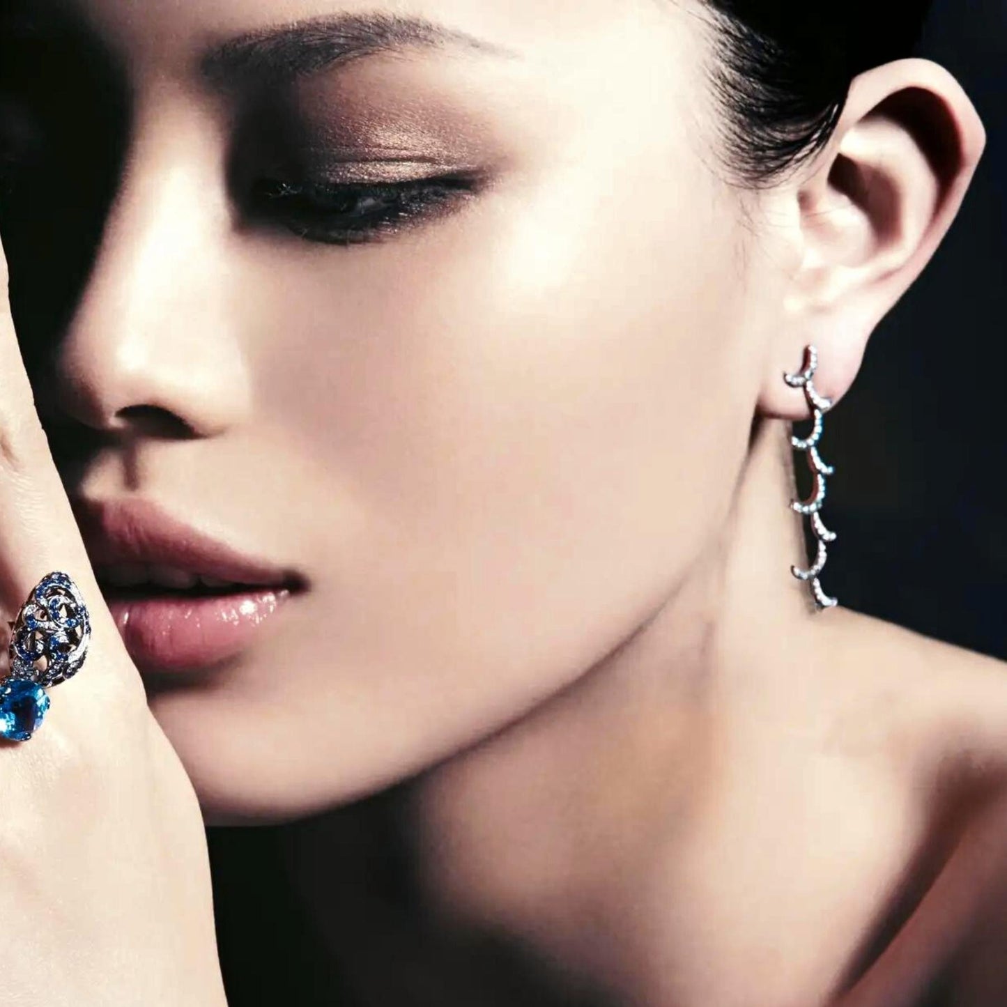 Whispering Long Curl Earrings